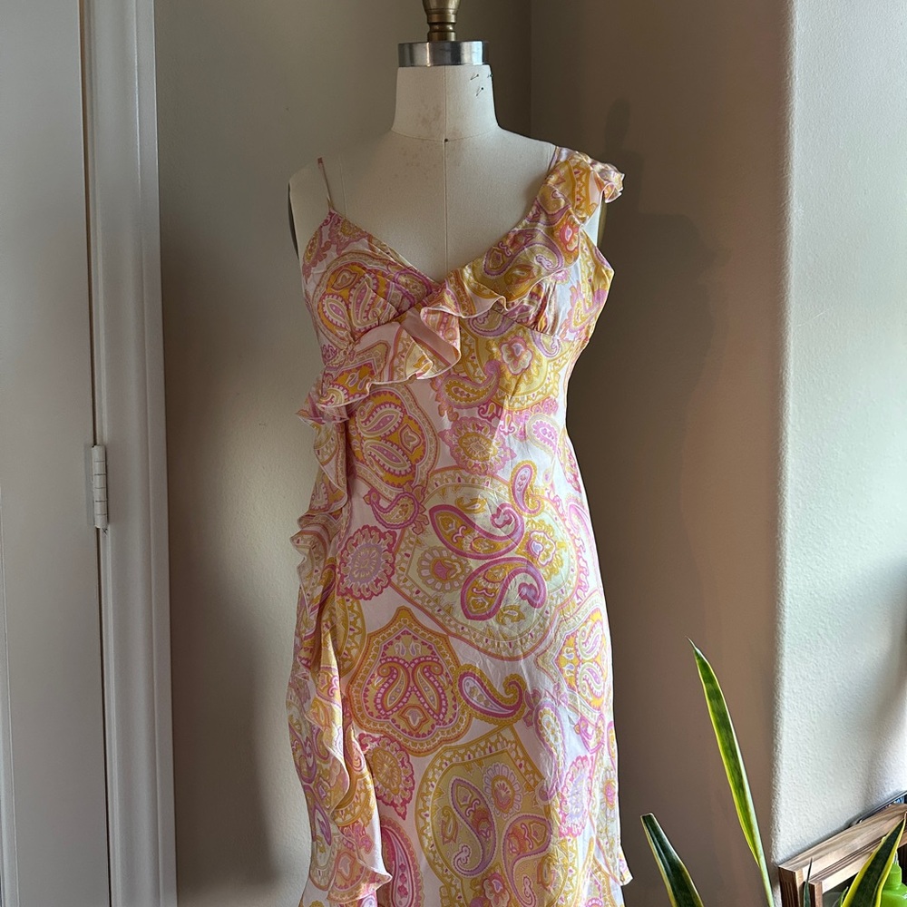 Banana Republic Paisley Silk Dress